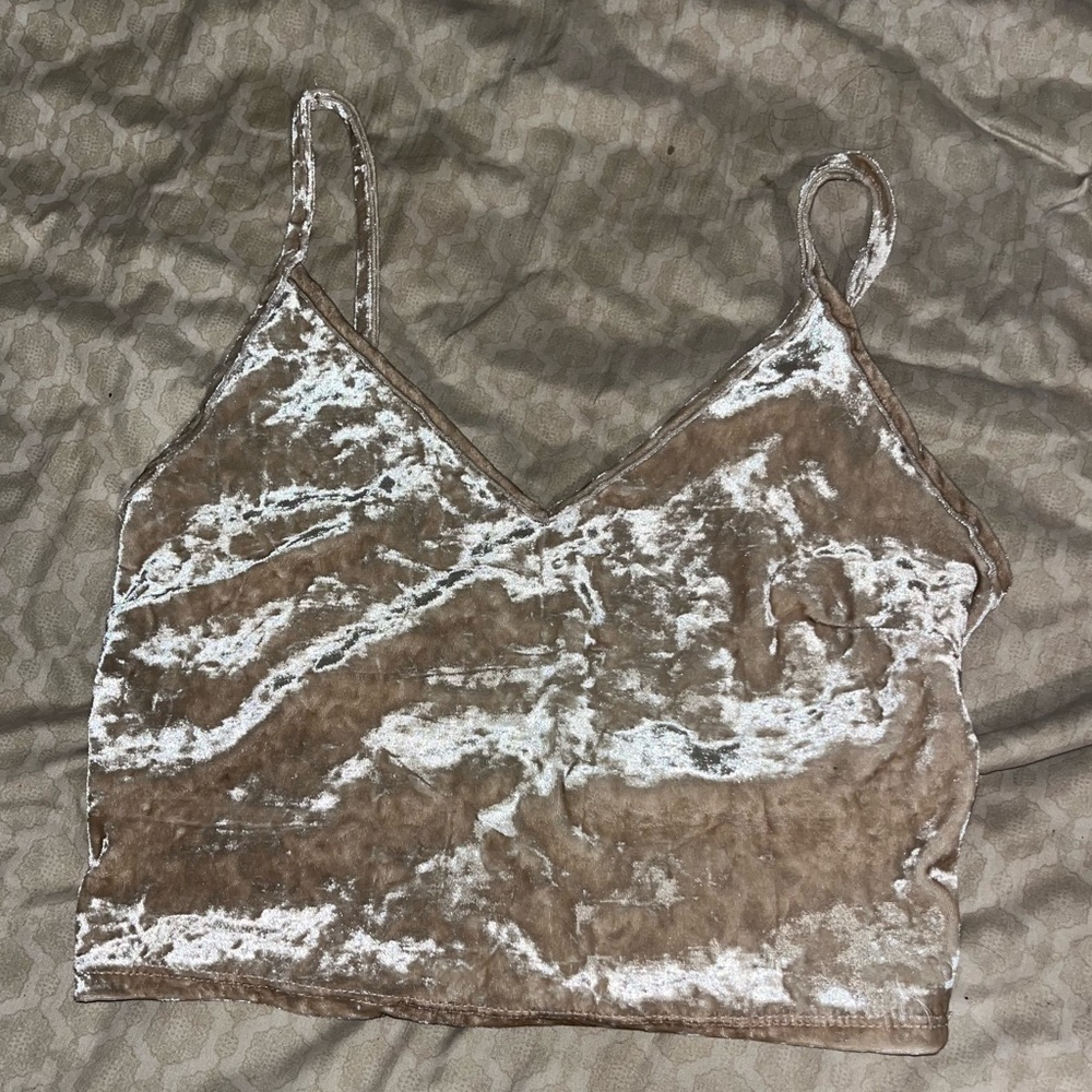 Forever 21 Velvet Cropped Tank